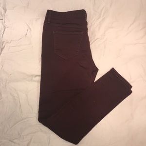 Mossimo Mid-Rise Maroon Jeans